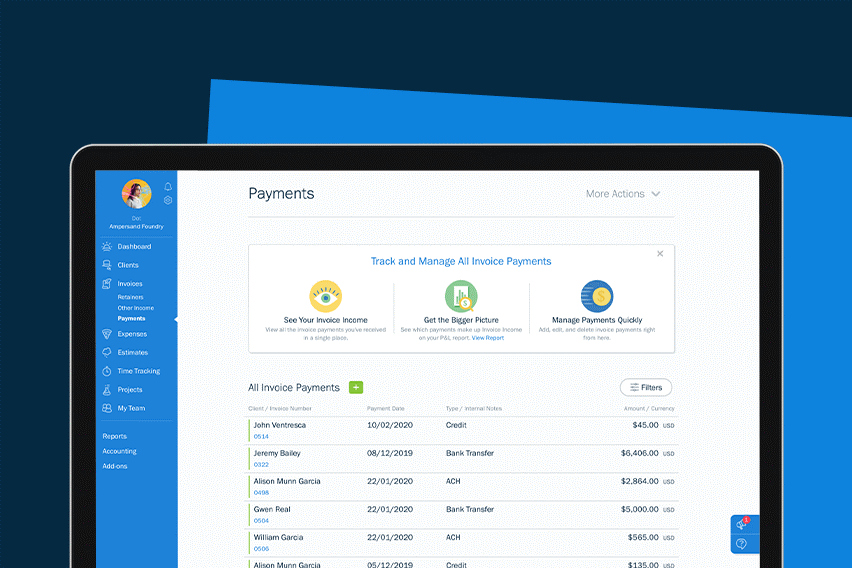 FreshBooks Core Accounting